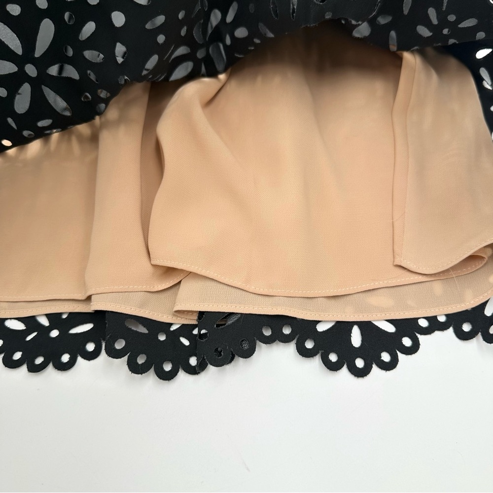 Ramy Brook Cori Skirt Black Faux Leather - Picture 7 of 11